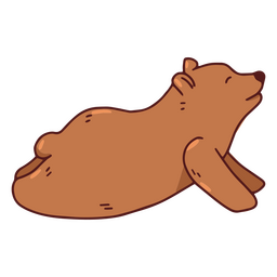 Cão de ioga de urso pardo virado para cima Desenho PNG Transparent PNG