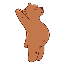 Pose de montanha estendida de ioga de urso pardo Desenho PNG