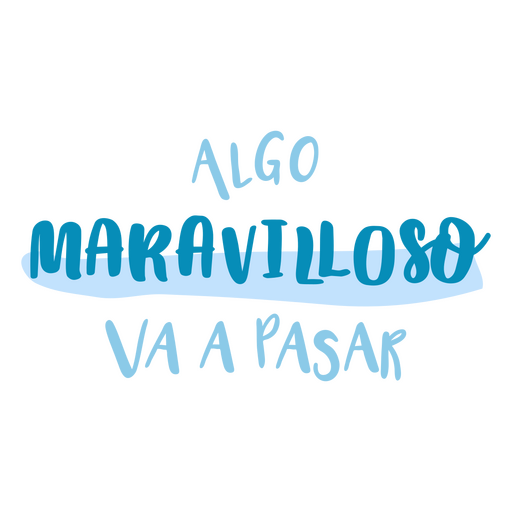 Maravilhosa citação motivacional espanhola Desenho PNG