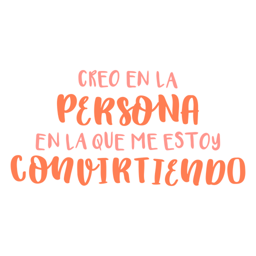 Person Spanish motivational quote PNG Design
