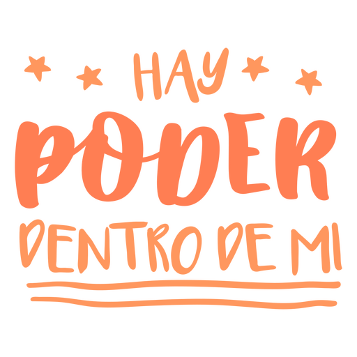 Citação motivacional do poder espanhol Desenho PNG