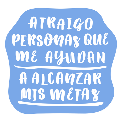 Ich ziehe spanisches Zitat an PNG-Design