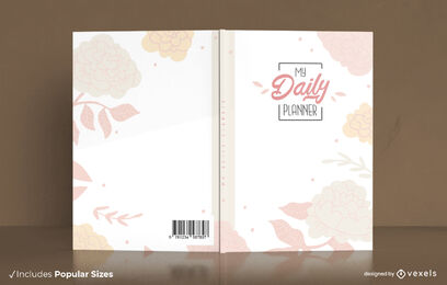 Einfaches florales Buchcover-Design