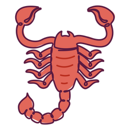 Red lobster continuous line PNG Design