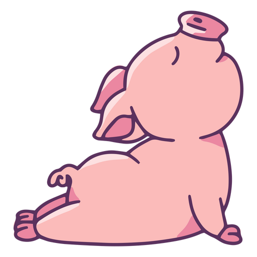 Piggy color trazo esfinge yoga
