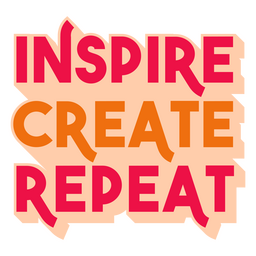 Inspire criar citação simples repetida Desenho PNG