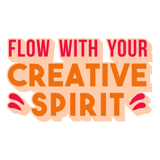 Creative spirit flat quote