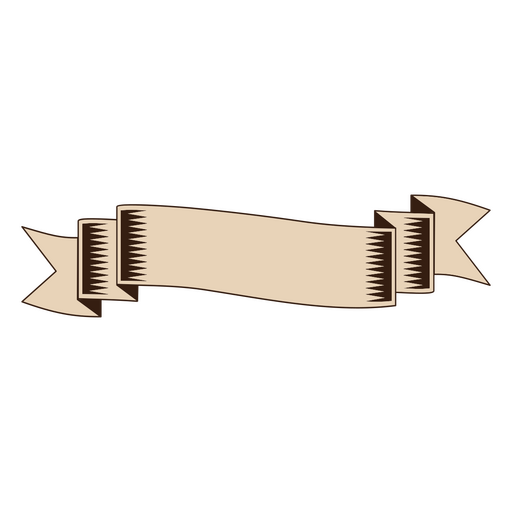 Ribbon Vintage natürliche Farbe PNG-Design
