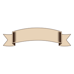 Simple vintage ribbon PNG Design Transparent PNG