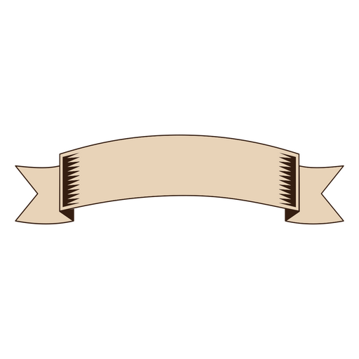 Simple vintage ribbon PNG Design