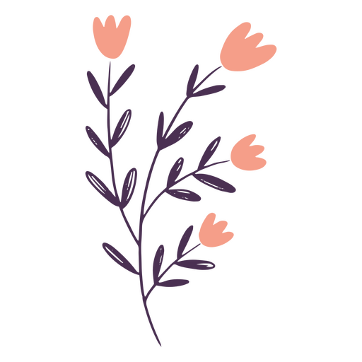 Pink roses doodle PNG Design