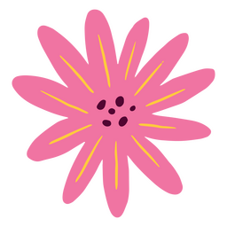 Flor de margarida gerbera rosa Desenho PNG