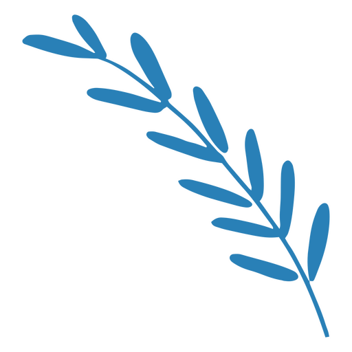 Blue tiny leaves PNG Design