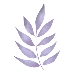 Violet leaves textured PNG Design
