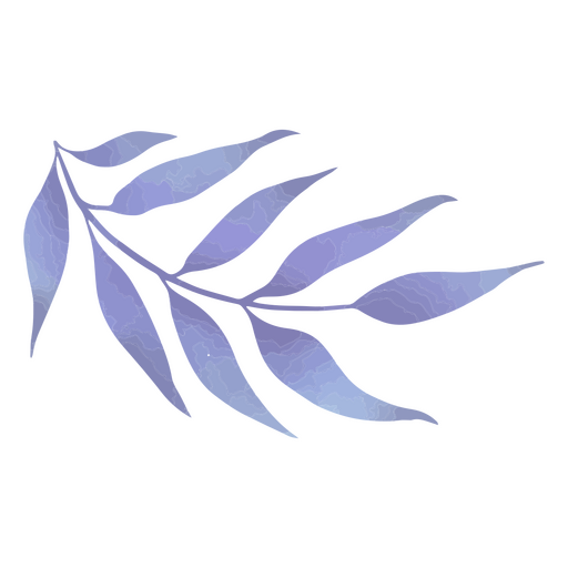 Folhas texturizadas violeta Desenho PNG
