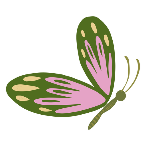 Spring illustration butterfly PNG Design