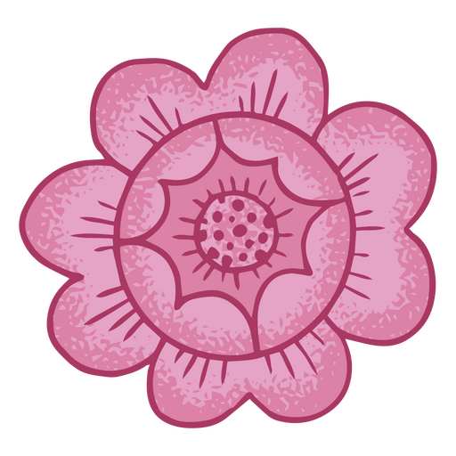 Flor de ilustración de primavera Diseño PNG