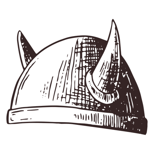 ícone de capacete nórdico viking Desenho PNG