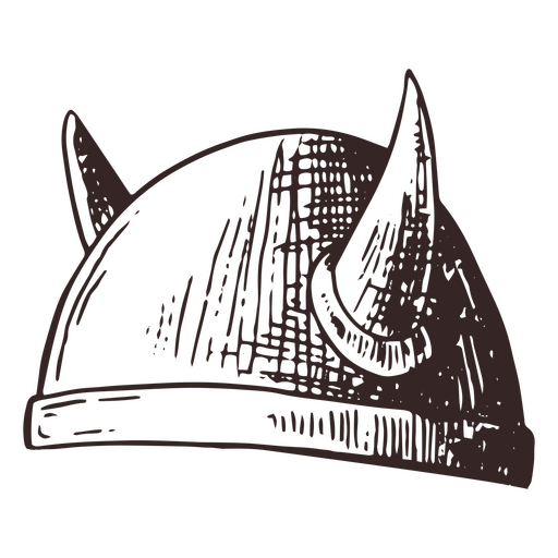 Viking nordic helmet icon PNG Design
