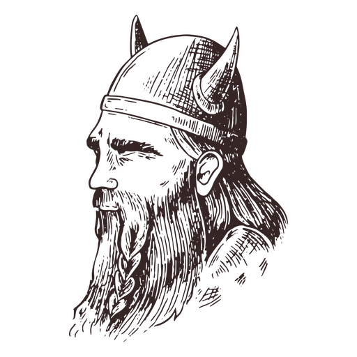 Wikinger-Helm-Krieger-Leute PNG-Design