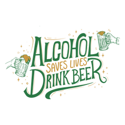 Bier Saint Patrick&#39;s Day Zitat Abzeichen PNG-Design