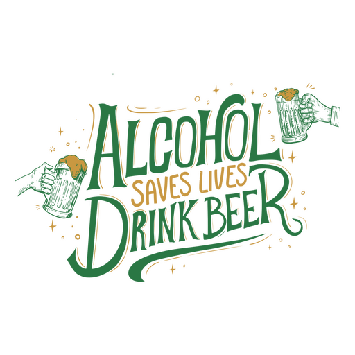 Bier Saint Patrick&#39;s Day Zitat Abzeichen PNG-Design