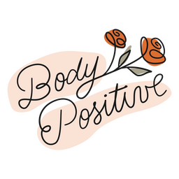 Cita motivacional de amor positivo para el cuerpo Diseño PNG