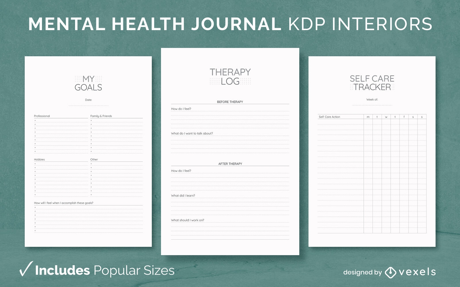 Diseño simple de revista de salud mental Modelo KDP