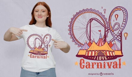 I love carnival t-shirt design