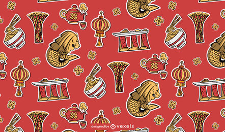 Singapore tileable pattern design