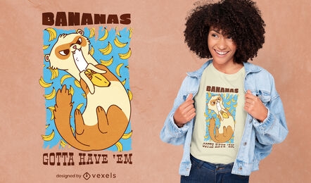 Banana lover t-shirt design