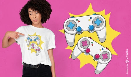 Gaming controllers t-shirt design