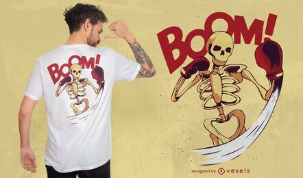 Boxeo vector de dibujos animados guantes' Camiseta hombre