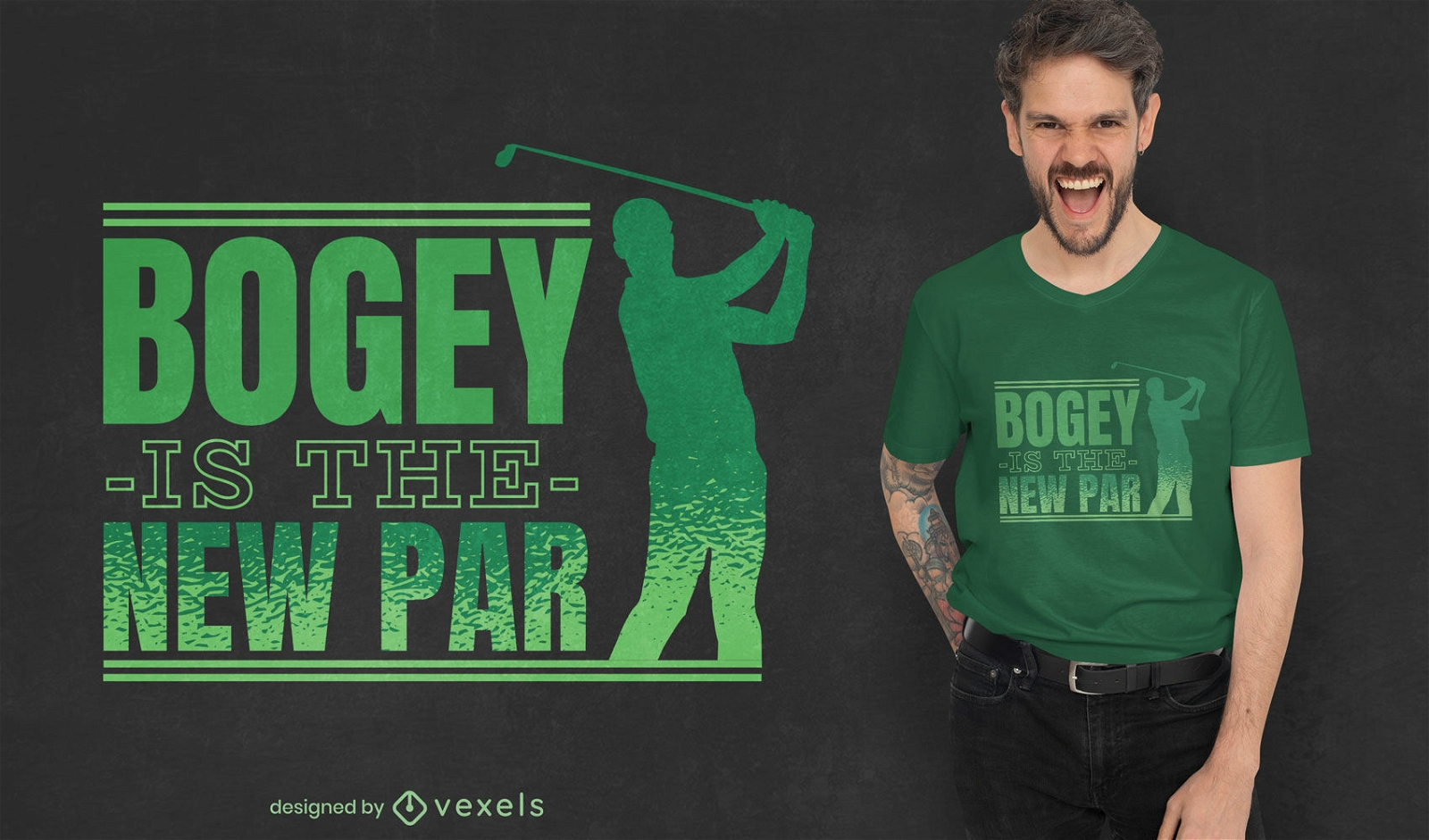 Bogey es el nuevo diseño de camiseta de par golf