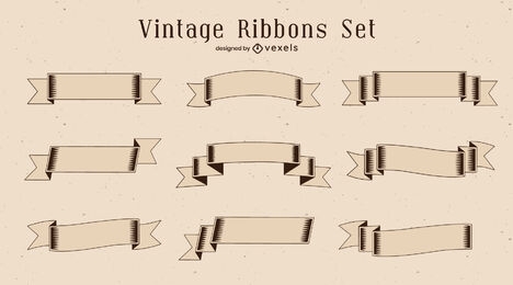 Vintage ribbon set