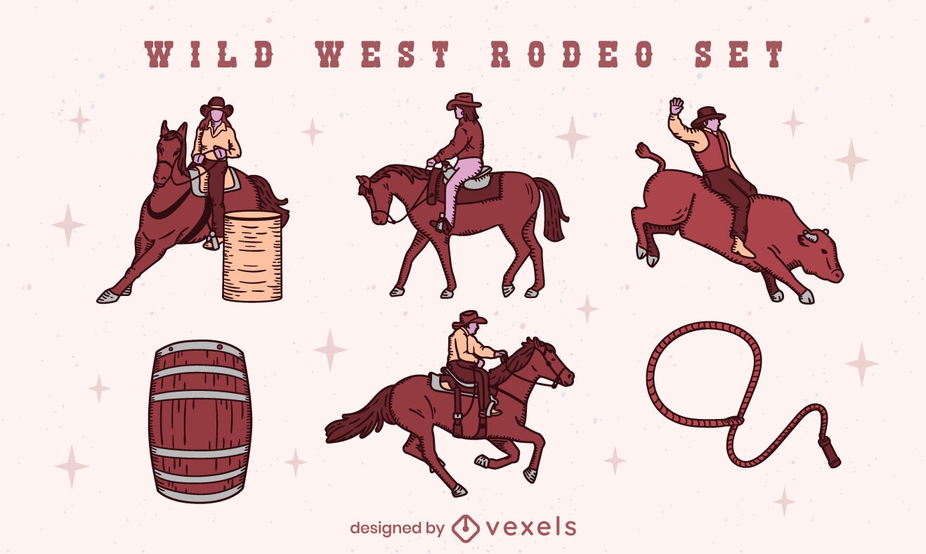 Wild west rodeo set
