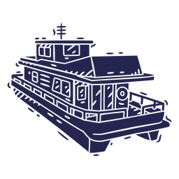 Ferry cortado detalhado Desenho PNG