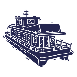 Ferry cut out detailed PNG Design Transparent PNG