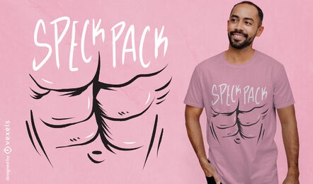 Six pack abs anatomical t-shirt design