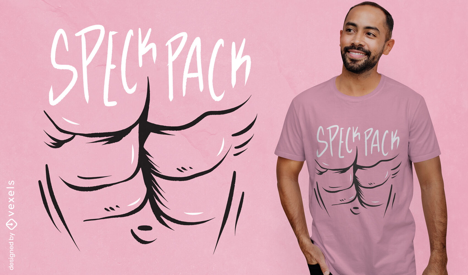 Sixpack anatomisches T-Shirt-Design