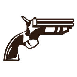 Pistola de alto contraste Desenho PNG