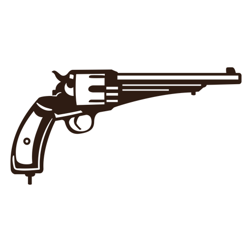 Arma de fogo alto contraste Desenho PNG