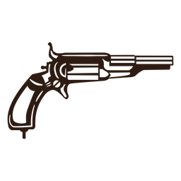 Arma de alto contraste de pistola Desenho PNG Transparent PNG