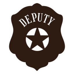 Distintivo da polícia cortado deputado Desenho PNG