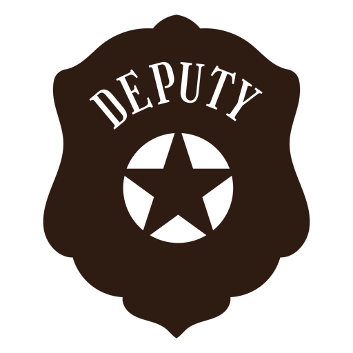 Distintivo da polícia cortado deputado Desenho PNG