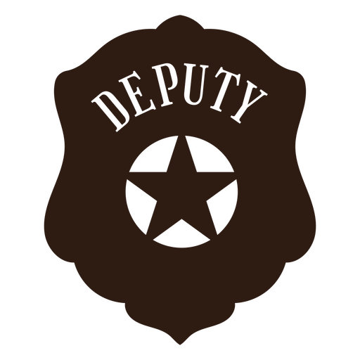 Police badge cut out deputy PNG Design