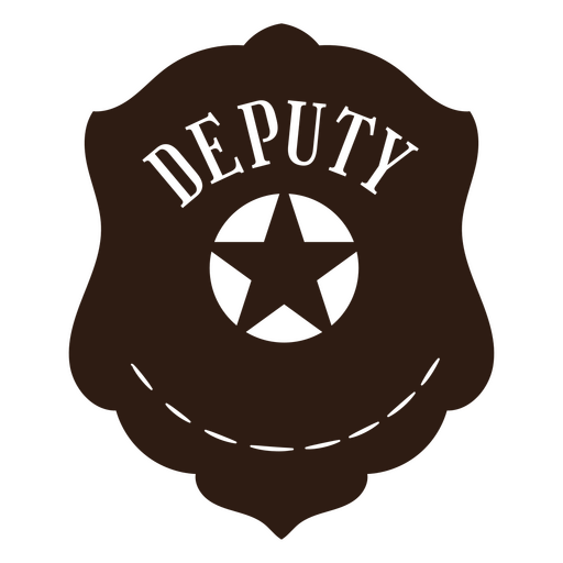 Deputy Abzeichen ausgeschnitten Polizei PNG-Design