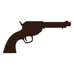 Old gun silhouette PNG Design