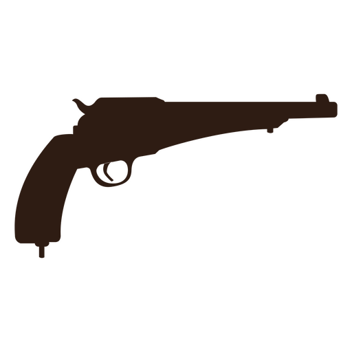 Gun silhouette pistol PNG Design