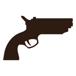 Pistol silhouette weapon PNG Design Transparent PNG